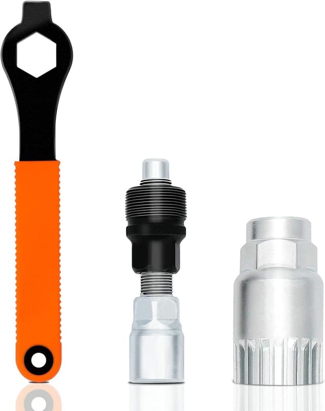 Detalle de Fahrrad Kurbelabzieher & Tretlager-Werkzeug-Set (16 mm Schlüssel) zum Entfernen der Fahrradkurbel