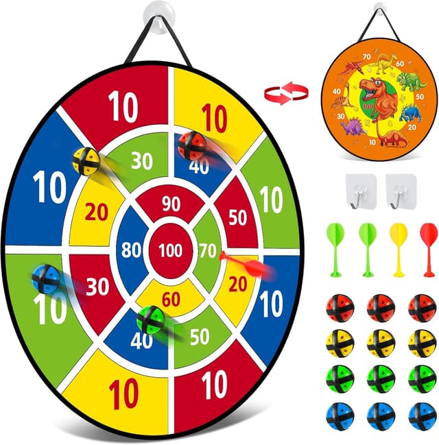 Detalle de 26 Inches Kids Dart Board Set