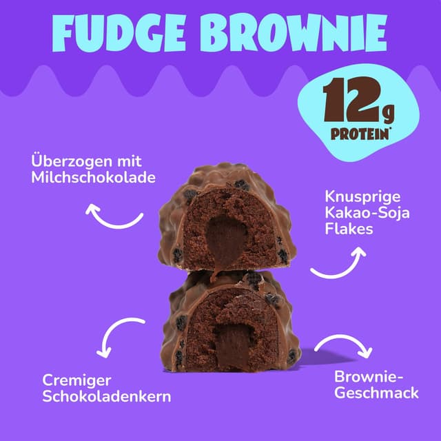 Detalle de ahead Protein Riegel Fudge Brownie 14x45g 🍫