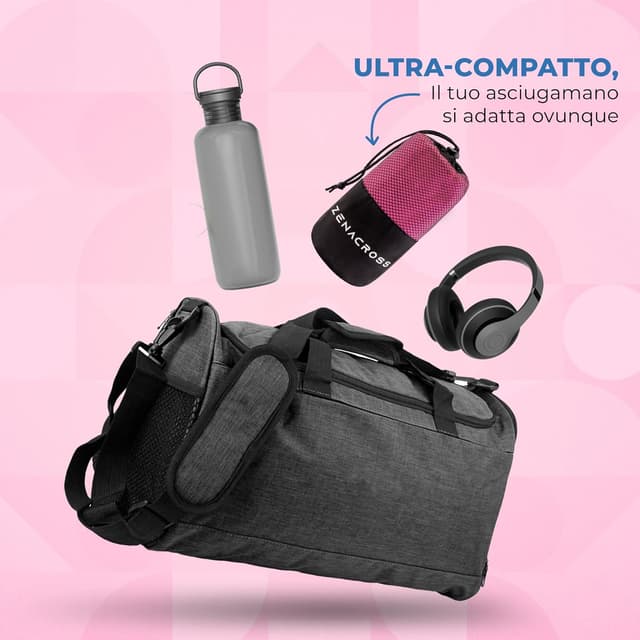 Thumbnail 2 de ZENACROSS Set Asciugamani Palestra 3 pezzi 🧖♀