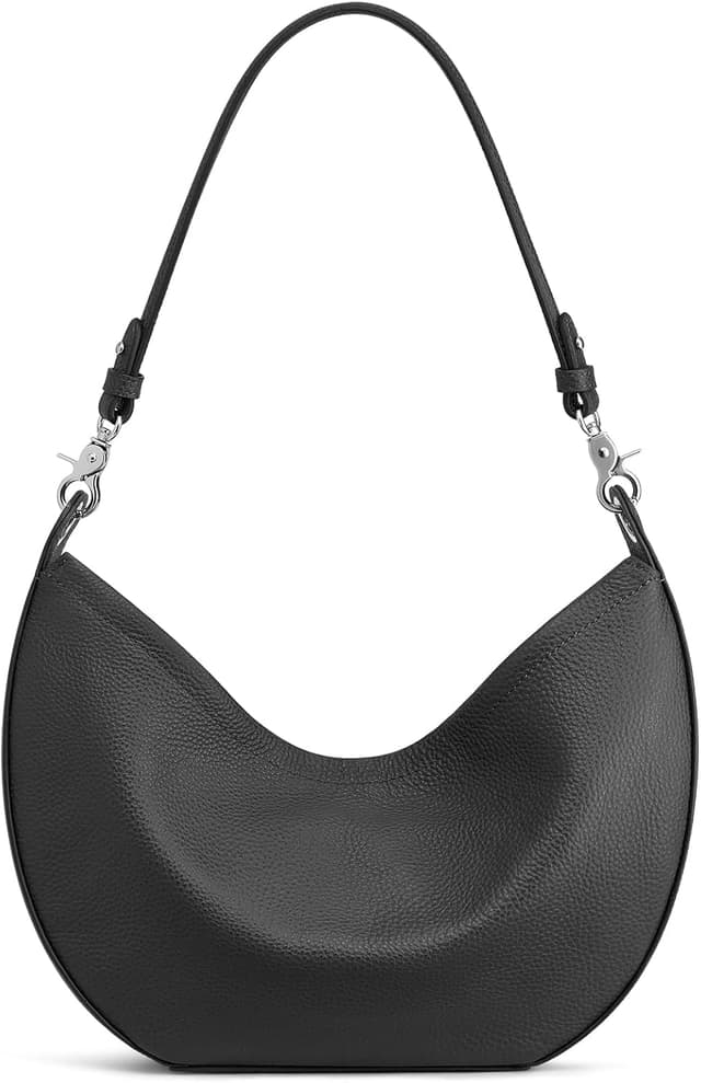 Detalle de S-ZONE hobo crossbody leather bag for women