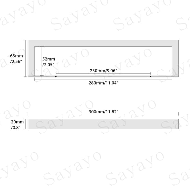 Thumbnail 5 de Sayayo EGJF030-B 12-inch towel ring, stainless steel