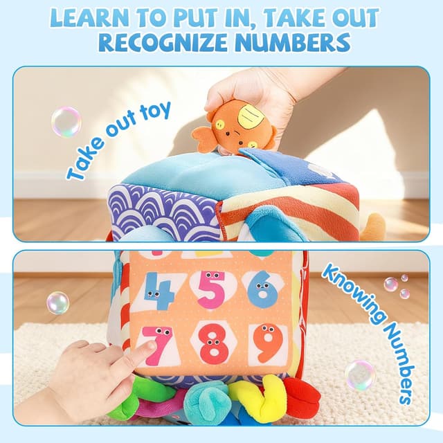 Detalle de SAIMAND Ocean Sensory Box Toy 5 plush