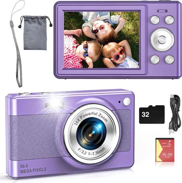 Detalle de Digital Camera for Kids 32GB 16X Zoom