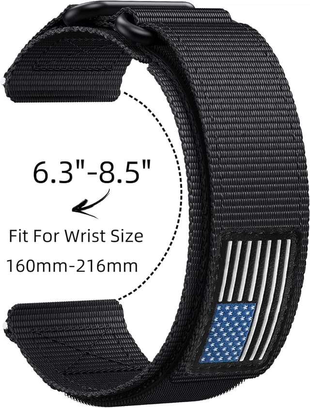 Detalle de Nylon Double Loop Buckle Strap for Garmin Instinct 2X/3 50mm (Adjustable Breathable Wristband)
