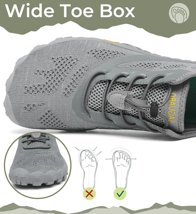 Detalle de SAGUARO Unisex Barfußschuhe für Indoor & Outdoor Fitness (Gr. 36–48)