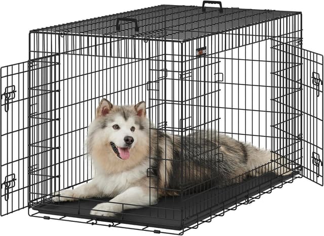 Detalle de Feandrea PPD054B01 Cage pliable pour chien Taille XXXL 136 x 79 x 87 cm