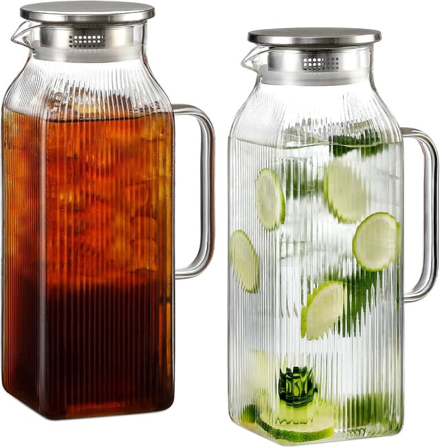 Thumbnail 6 de Snuvid Square Glass Pitcher 68 oz