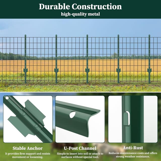 Detalle de sptchapn 118 cm Metallzaunpfosten U-Form