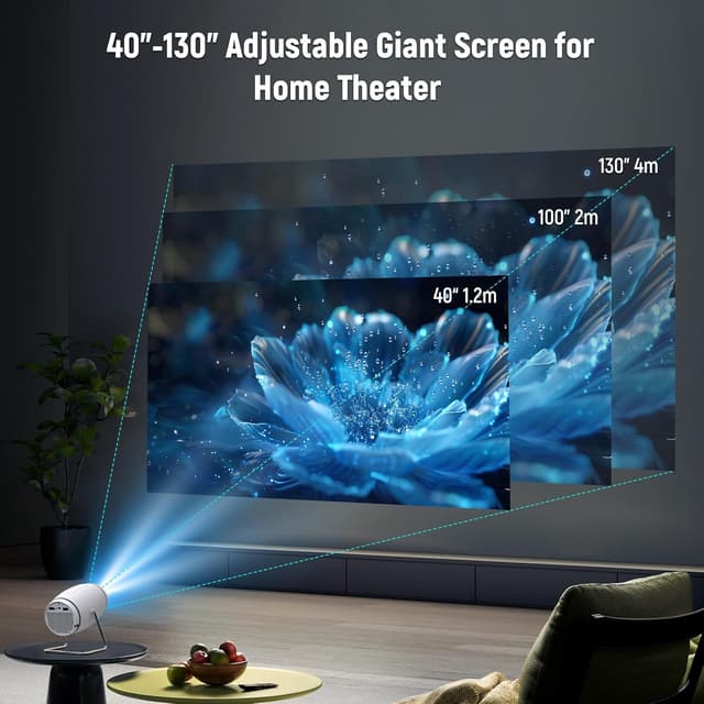 Thumbnail 2 de Doingdo Mini Projektor 4K Smart Beamer 130" Heimkino