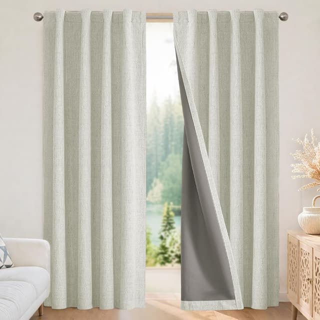 Detalle de Joydeco Blackout thermal curtains 55x94 inch