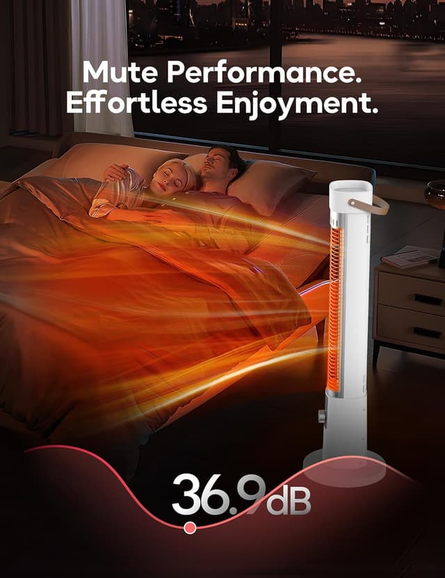 Thumbnail 4 de Patio Heater 1500W Infrared Electric 32.2" 🏠