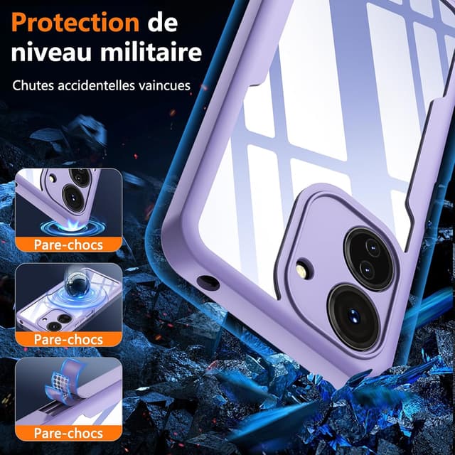 Detalle 2 de Hensinple Hülle für Redmi 13C 4G, 360 Grad Schutz