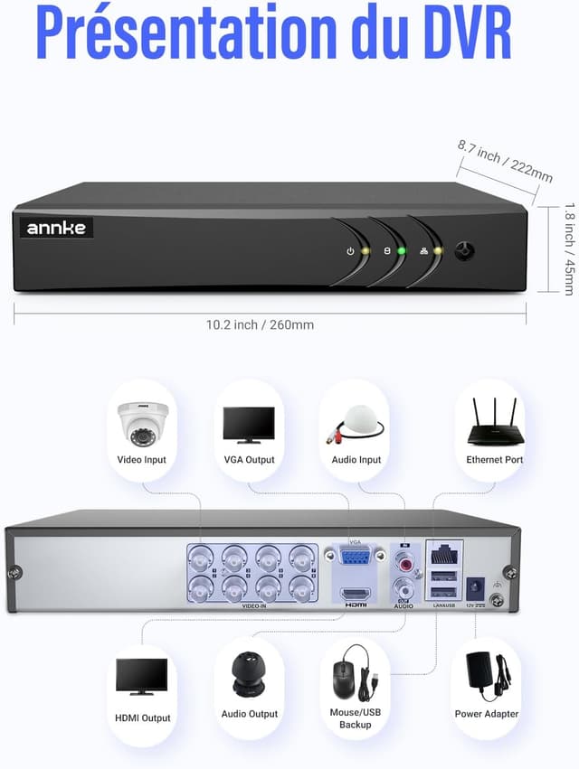 Thumbnail 6 de ANNKE 16CH DVR 3K H.265+ ⚙