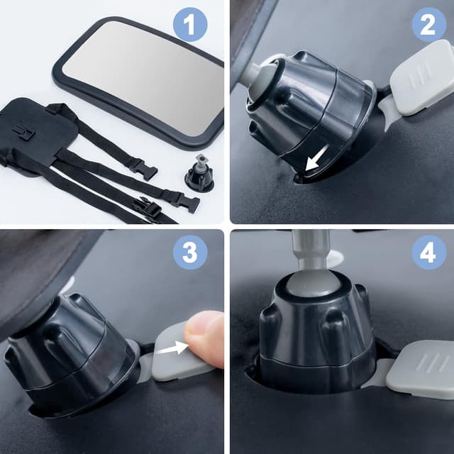 Thumbnail 5 de Espejo Coche Bebe Grande 360° 30x19 cm