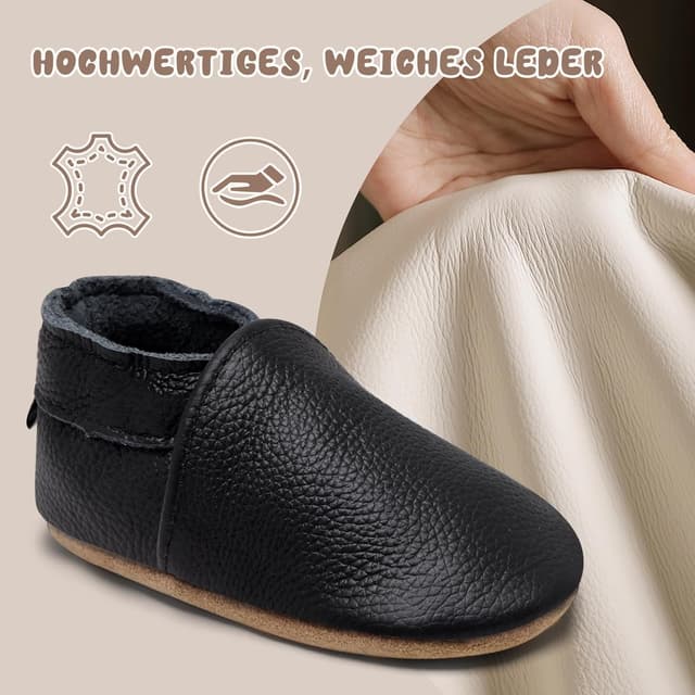 Detalle de Chausson bébé en cuir IceUnicorn 0-6 mois