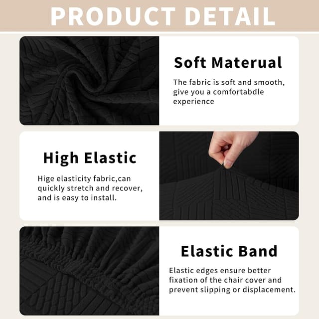 Thumbnail 4 de Ystyle Housse De Chaise 4 Pièces 48–70 cm