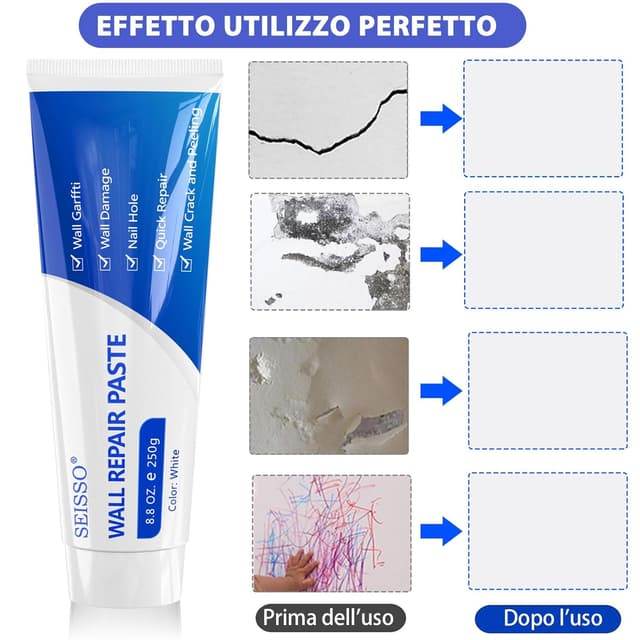 Thumbnail 2 de SEISSO 500g Stucco per muro riparazione pareti 🛠