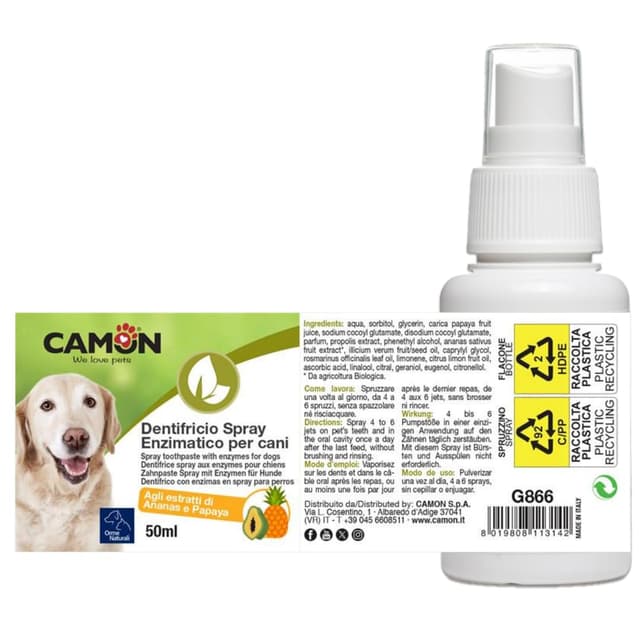 Detalle 2 de Camon G866 Enzymatisches Zahnpasta‑Spray 50 ml 🪥