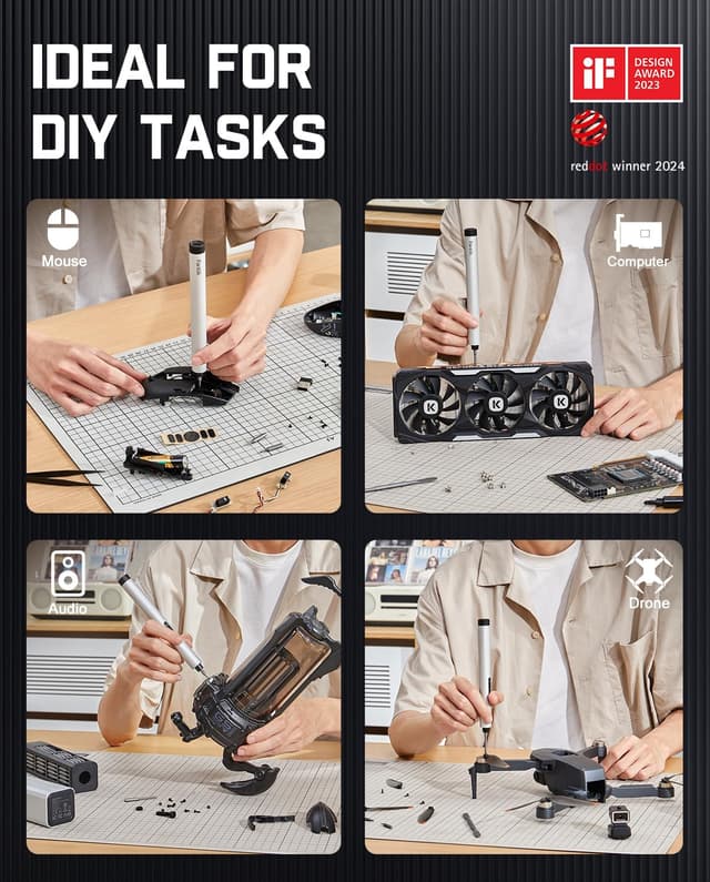 Thumbnail 6 de Fanttik E1 Max 3.7V Electric Screwdriver (50 Magnetic Bits) mini precision repair tool kit