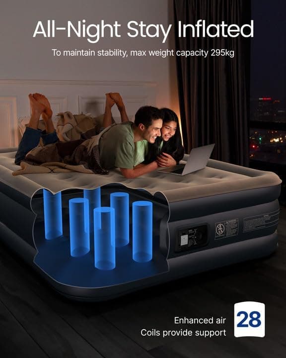 Thumbnail 3 de iDOO Colchón Hinchable Matrimonial con Bomba Incorporada
