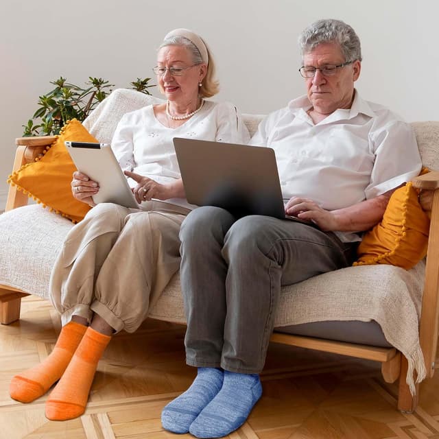 Detalle 2 de LOFIR Bambus Diabetiker Socken Damen 39–46