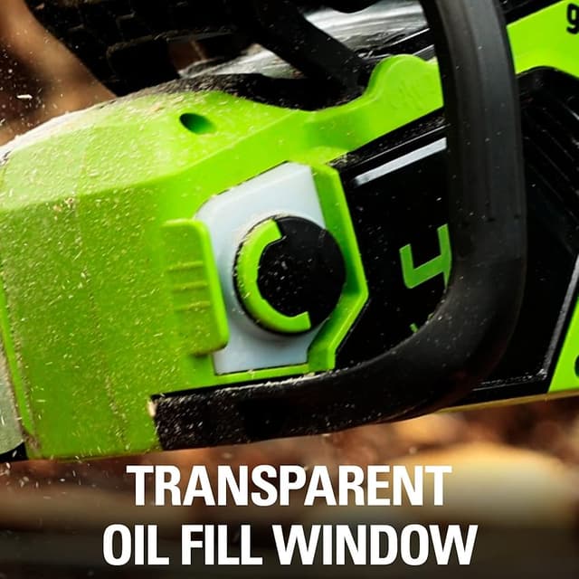 Thumbnail 5 de Greenworks GD40CS18 Motosierra a Batería 🔋 40 cm Autoengrasado