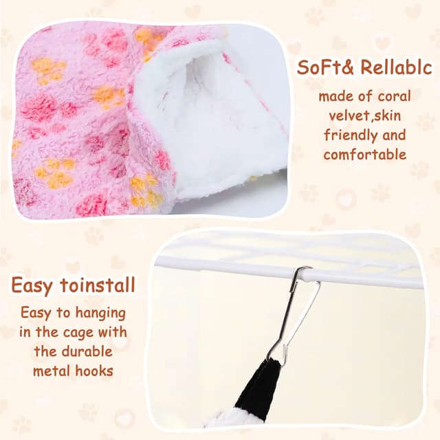 Thumbnail 6 de JJQHYC 2 Pack Rat Hammock Double Layer