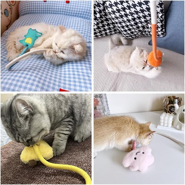 Thumbnail 6 de Adiwo Jouet Chat 4 pièces