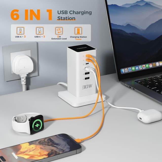Detalle 2 de TESSAN USB C Charger Plug 30W