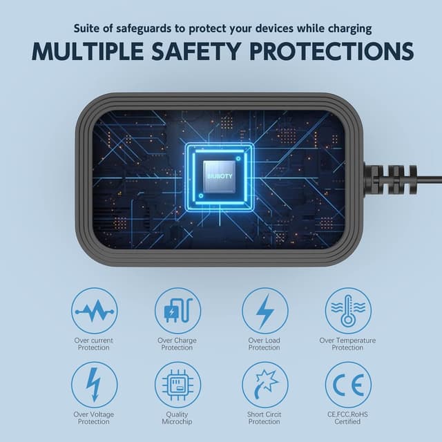 Thumbnail 3 de BIUBOTY 12V 2A Netzteil 24W 1,8 m