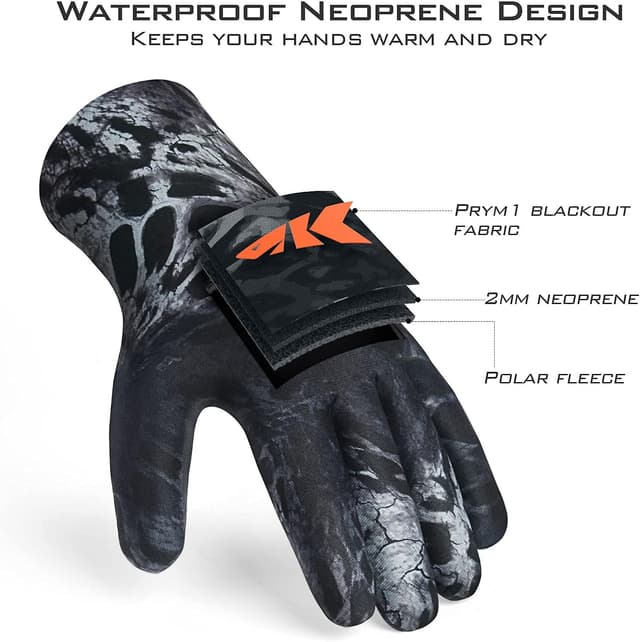Detalle 2 de KastKing IceRiver Waterproof Fishing Gloves โ Cold-Ready ๐ฃ