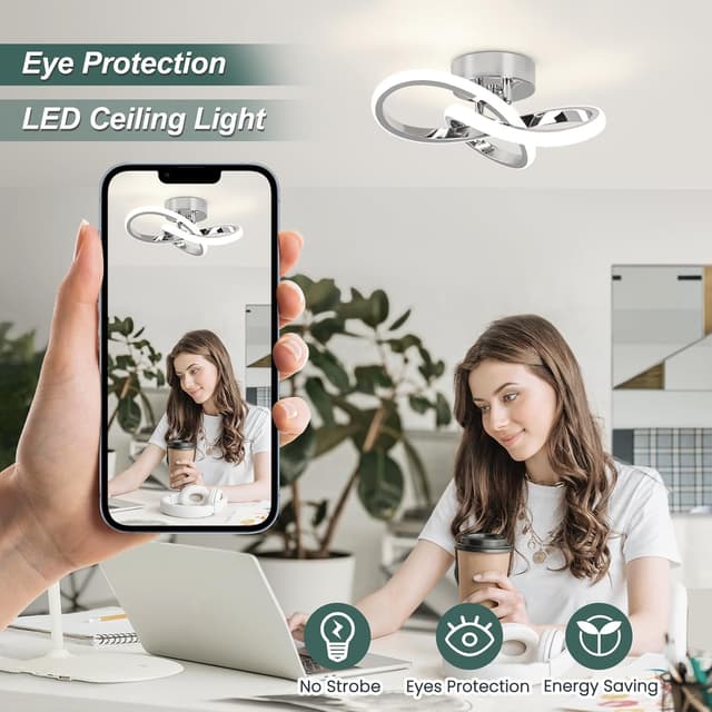 Thumbnail 6 de EIDISUNY LED Ceiling Light 22W natural light