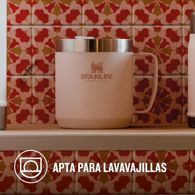 Thumbnail 6 de Stanley Classic Camp Mug Rosa - Termo café 0.35L, 3h frío
