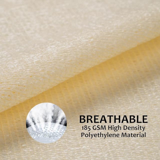 Detalle de Tenda a vela rettangolare swift 2x3 m in HDPE beige, permeabile e con protezione UV