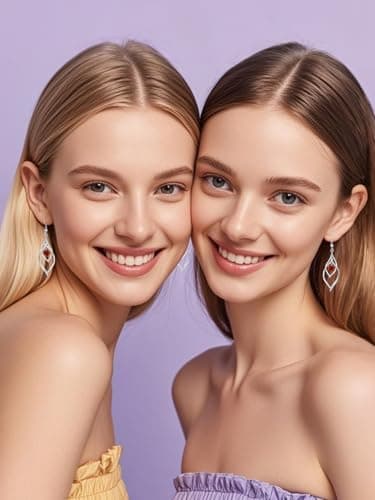 Detalle de Qings Pendientes Granate de enero 925