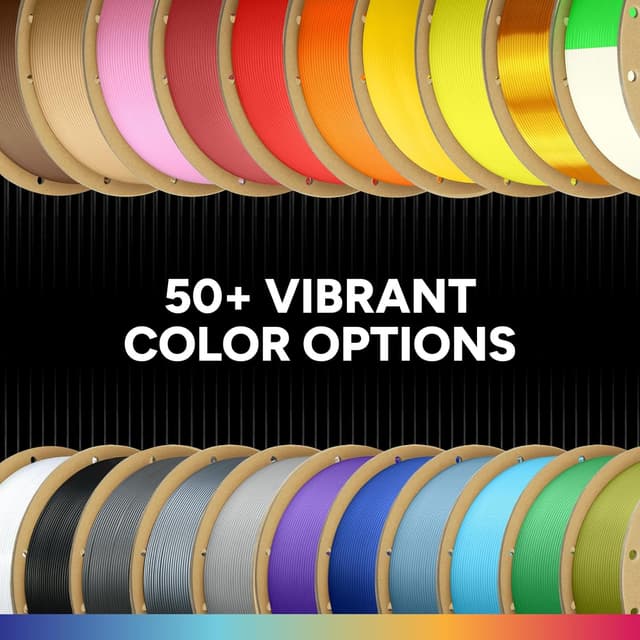 Detalle de OVERTURE PLA Filament 1.75mm (1kg) for FDM 3D Printers — White, 2.2lbs Cardboard Spool