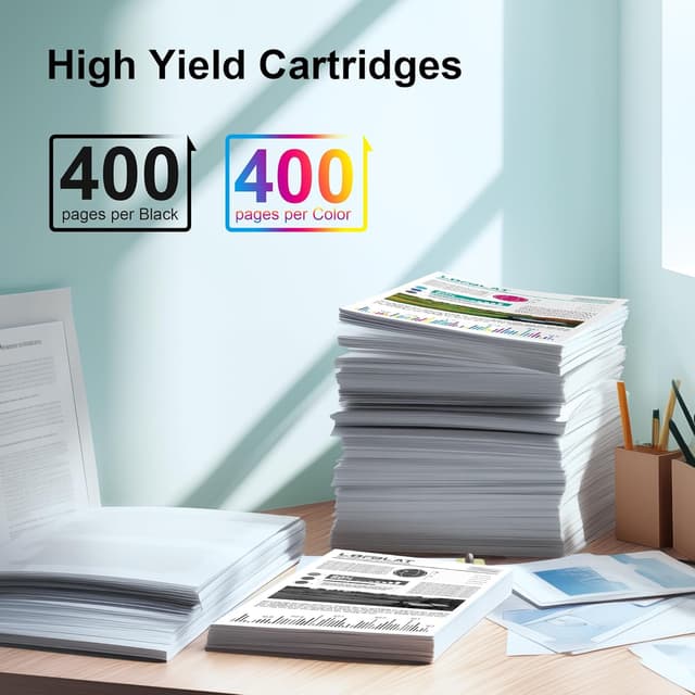 Detalle de LOFBLAT LC3213 / LC-3213 Druckerpatronen kompatibel (4er-Set) für Brother