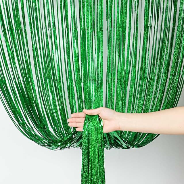 Thumbnail 3 de OFFCUP Rideau Métallique Vert 3pcs