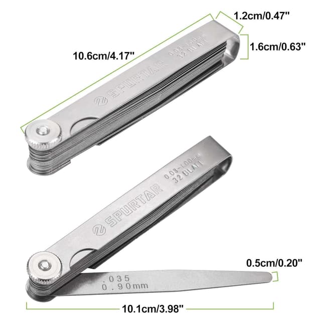 Thumbnail 3 de Spurtar Galgas de Espesores 32 cuchillas 0,03–1 mm