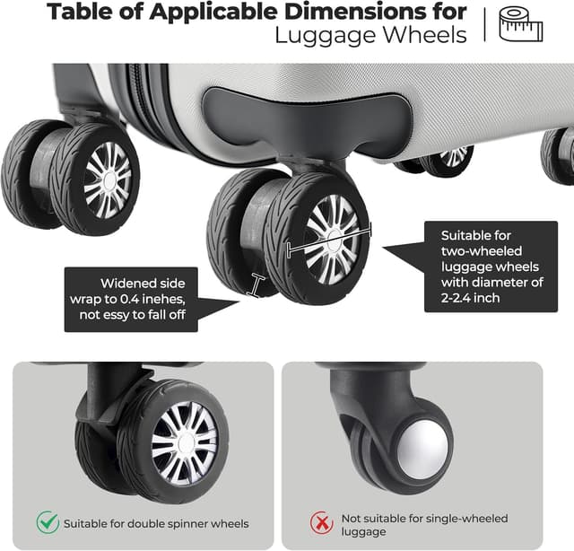 Detalle 1 de Wanzhuango 8-teilig Radabdeckungen 2,4 Zoll