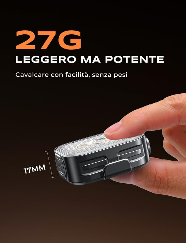 Thumbnail 6 de EOIWUY Luci bicicletta 2-in-1 ricaricabile USB-C 8+6 modalità