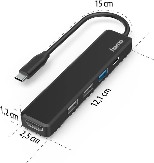 Detalle 2 de Hama Hub USB-C 3.2 Gen 1 con HDMI e 4 porte USB