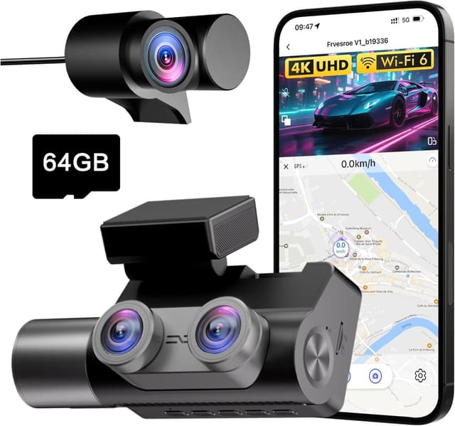 Imagen de Frvesroe Dashcam V1 4K 3 canales 64GB en OfertitasTOP
