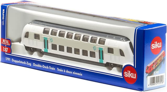 Detalle de Siku 1791001 Treno a due piani RATP Francia in scala 1:87, turquese/bianco