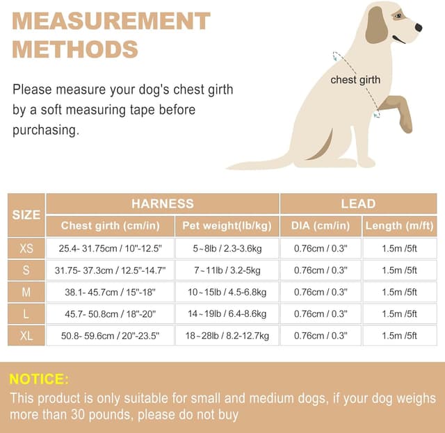 Thumbnail 6 de haapaw Dog Harness and Lead Set No-Pull, Reflective Vest