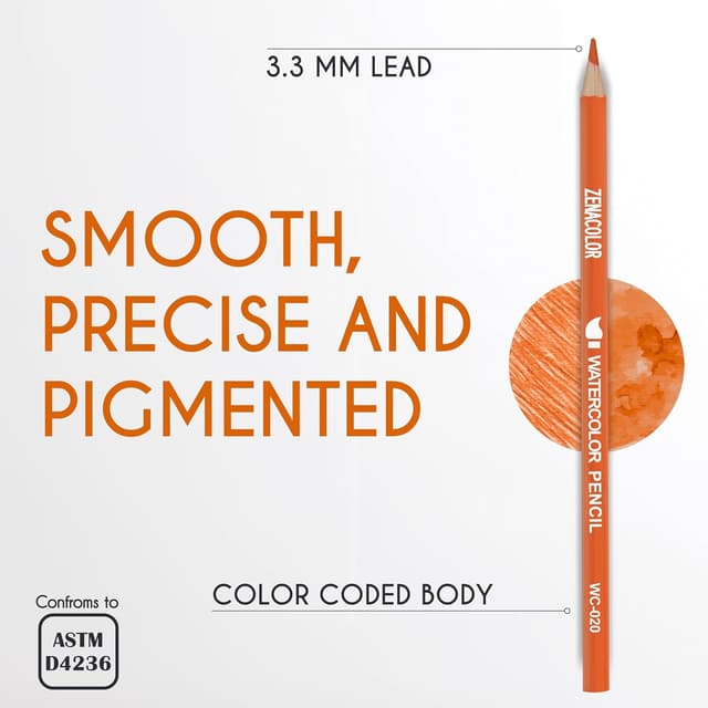 Thumbnail 1 de Zenacolor 72 crayons aquarellables 🎨