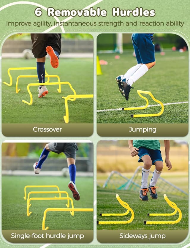 Detalle 2 de Agility ladder set with 8 rungs and cones