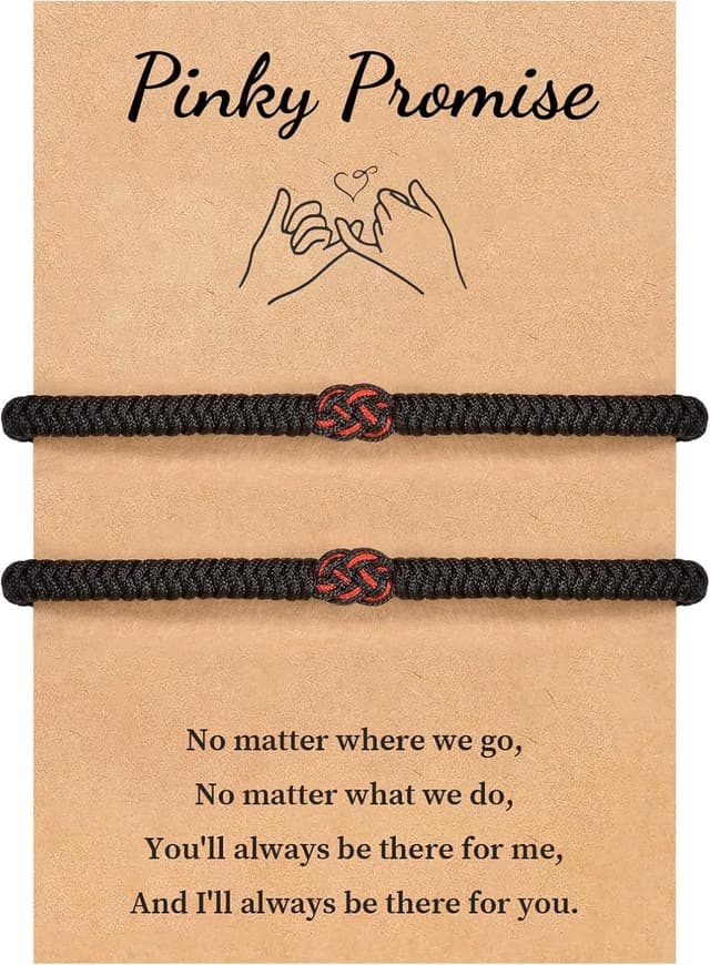 Thumbnail 6 de VU100 pulsera hilo del destino pareja