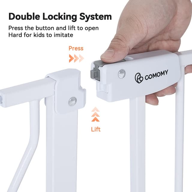 Thumbnail 2 de COMOMY Treppenschutzgitter Ohne Bohren 75–123 cm